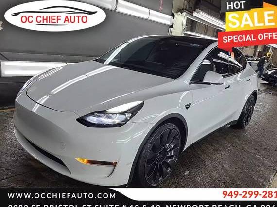 TESLA MODEL Y 2022 7SAYGDEF0NF489854 image